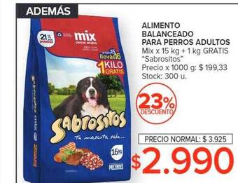 Carrefour Alimento balanceado para perros adultos oferta