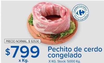 Carrefour Pechito de cerdo congelado x kg oferta