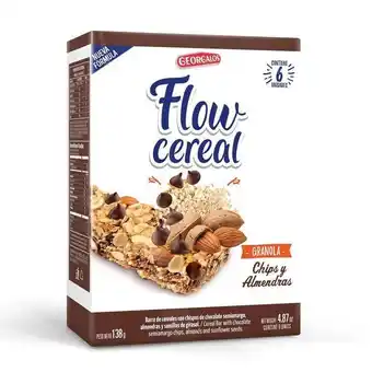 Supermercados Comodin Barra flow cereal chips y almendras 6x23gr oferta