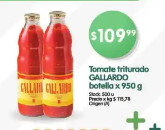 Supermercados Buenos Días Gallardon Tomate triturado botell a x 950 g oferta