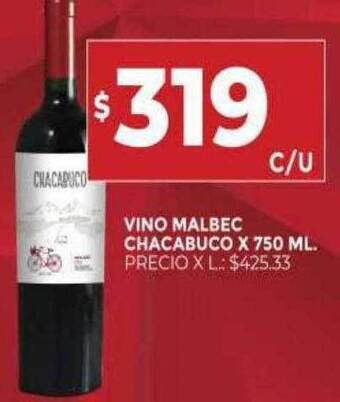 Supermercados DIA Vino malbec chacabuco oferta