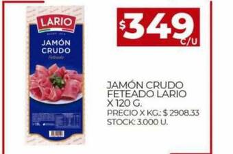Supermercados DIA Jamón crudo feteado lario oferta