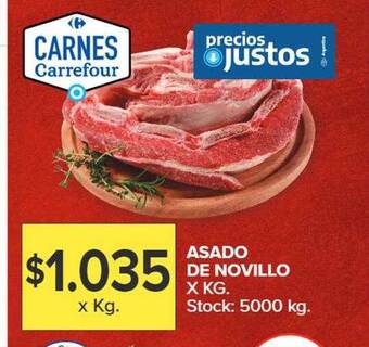 Carrefour Asado de novillo x kg oferta