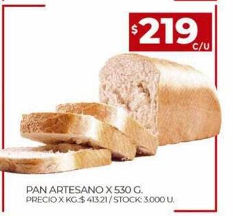 Supermercados DIA Pan artesano oferta