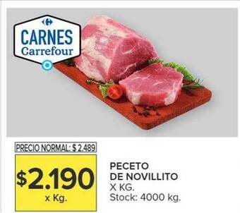 Carrefour Peceto de novillito x kg oferta