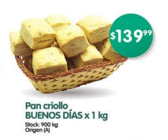 Supermercados Buenos Días Buenos Días Pan criollo x 1kg oferta