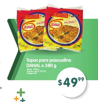 Supermercados Buenos Días Danal Tapas para pascualina x 380g oferta