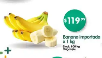 Supermercados Buenos Días Banana importada x 1kg oferta
