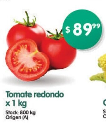 Supermercados Buenos Días Tomate redondo x 1kg oferta