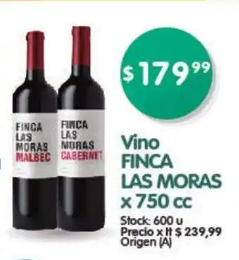 Supermercados Buenos Días Finca Las Moras Vino x 750cc oferta