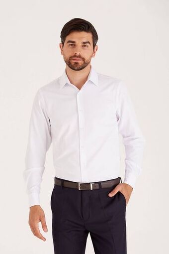 Macowens Camisa de vestir ratier regular blanca oferta