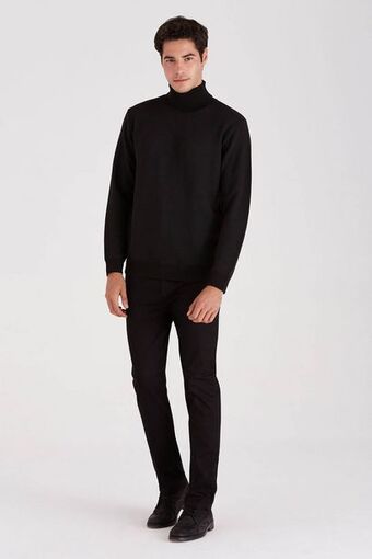 Macowens Jean slim fit negro oferta