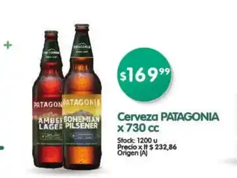 Supermercados Buenos Días Patagonia Cerveza x 730cc oferta