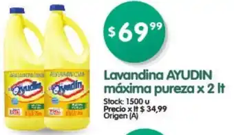 Supermercados Buenos Días Ayudin Lavandina máxima pureza x 2lt oferta