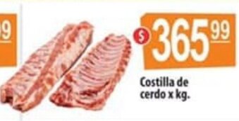Autoservicio Capo Costilla de cerdo x kg oferta
