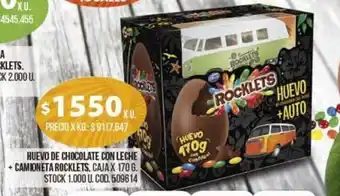 Coto Rocklets Huevo de Chocolate Con Leche + Camioneta Caja x 170g oferta