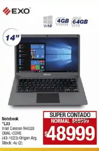 Lombardi EXO Notebook "L33 14" W10 4GB 64GB oferta