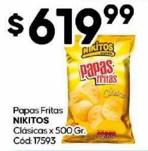 Diarco Papas fritas nikitos clasicas oferta