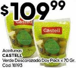 Diarco Aceitunas castell verde descarozada doy pack oferta