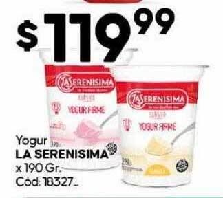 Diarco Yogur la serenisima oferta