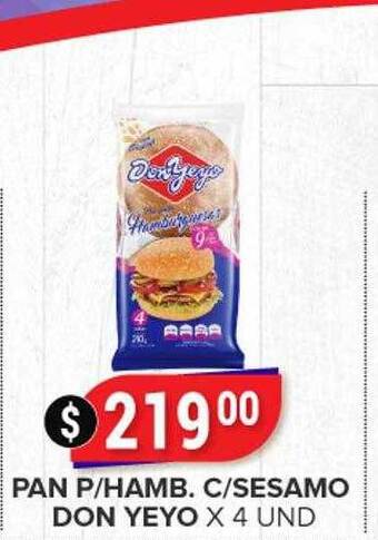 Supermercados Mayor Pan p hamb c sesamo don yeyo oferta