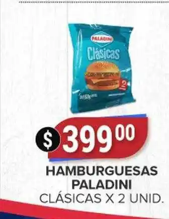 Supermercados Mayor Hamburguesas paladini clásicas oferta