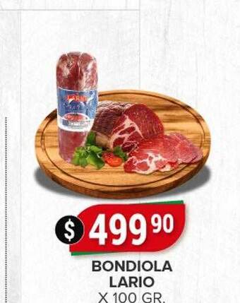 Supermercados Mayor Bondiola lario oferta