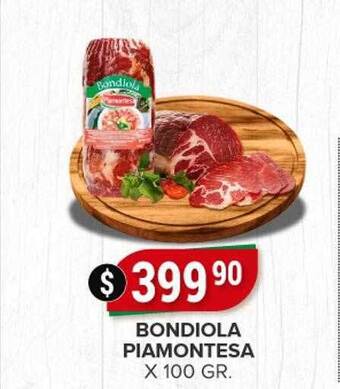 Supermercados Mayor Bondiola piamontesa oferta