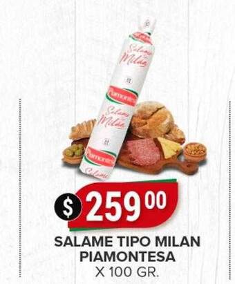 Supermercados Mayor Salame tipo milan piamontesa oferta