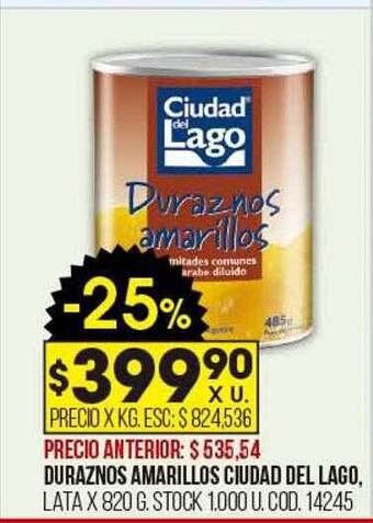 Coto Duraznos amarillos ciudad del lago oferta