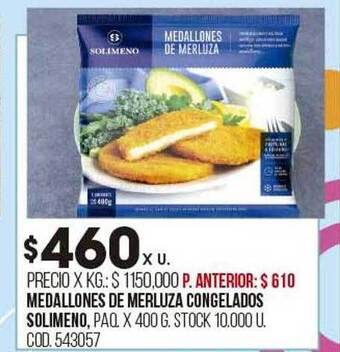 Coto Medallones de merluza congelados solimeno oferta