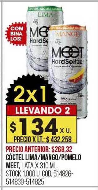 Coto Cóctel lima mango pomelo meet oferta