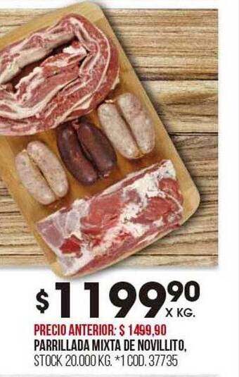 Coto Parrillada mixta de novillito oferta