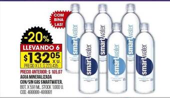 Coto Agua mineralizada con sin gas smartwater oferta