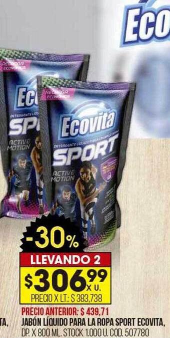 Coto Jabón liquido para la ropa sport ecovita oferta