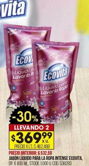 Coto Jabón liquido para la ropa intense ecovita oferta