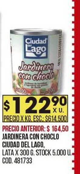 Coto Jardinera con choclo ciudad del lago oferta