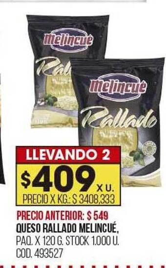 Coto Queso rallado melincué oferta