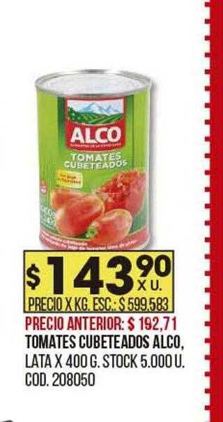 Coto Tomates cubeteados alco oferta