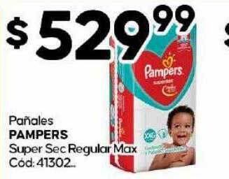 Diarco Pañales pampers super sec regular max oferta