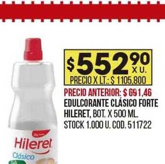 Coto Edulcorante clásico forte hileret oferta