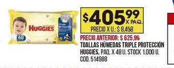 Coto Toallas húmedas triple protección huggies oferta