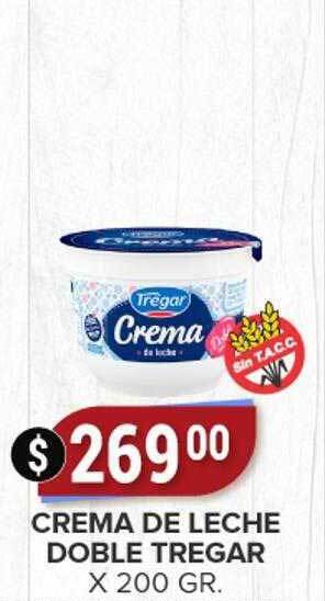 Supermercados Mayor Crema de leche doble tregar oferta