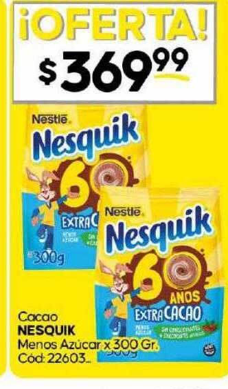 Diarco Cacao nesquik menos azúcar oferta