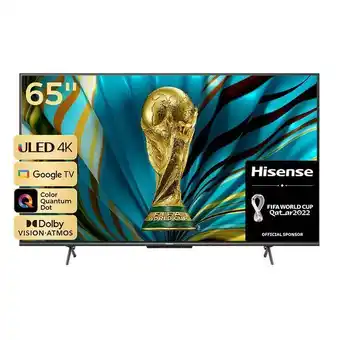 Coto Smart tv uled hisense 65" 4k 65u60h google tv oferta