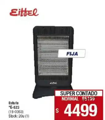 Lombardi Eiffel Estufa "E-523 oferta