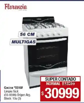 Lombardi Florencia Cocina 5516F 56cm Multigas oferta