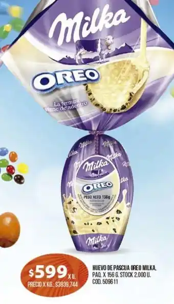 Coto Milka Oreo Huevo De Pascua x 156g oferta