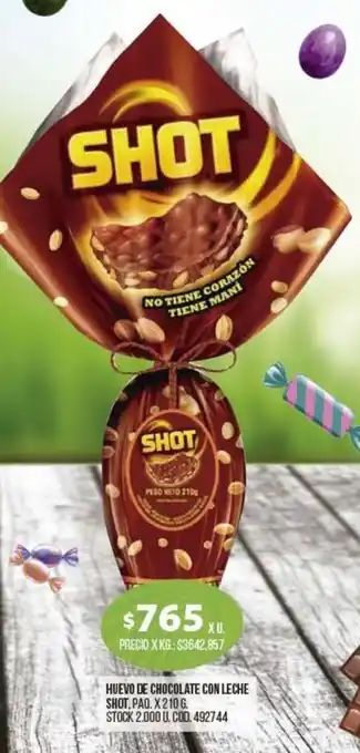 Coto Shot Huevo De Chocolate Con Leche x 210g oferta