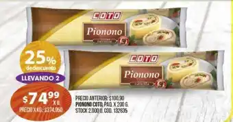 Coto Pionono Coto x 200g oferta